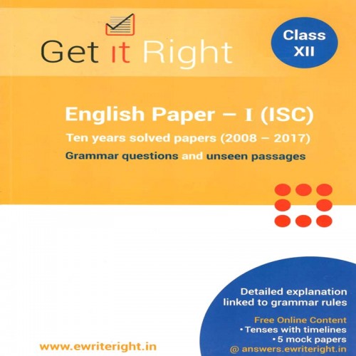 Get It Right  English Paper  1 ( ISC)  12