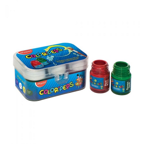 Maped Color'peps Poster Color 6 Shade Plastic Box