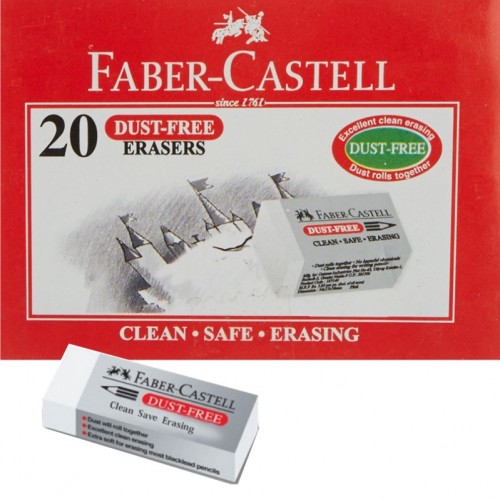 Faber-Castell Dust-Free Eraser Pack of 20
